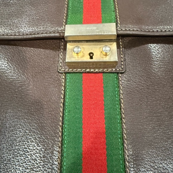 Gucci Brown Leather Men's Bag - Picture 8 of 10
